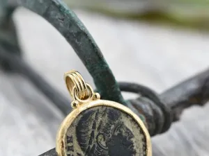 Colgante de Ouro con Moeda Romana