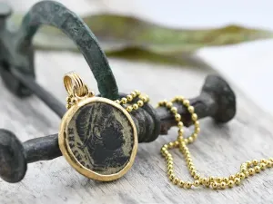 Colgante de Ouro con Moeda Romana