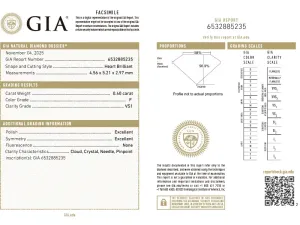 Anel Solitario con Diamante Talla Corazón