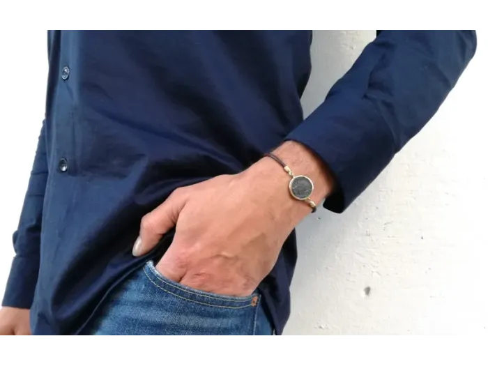 Pulsera de Oro con Moneda Romana