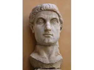 Gold Bracelet with Roman Coin