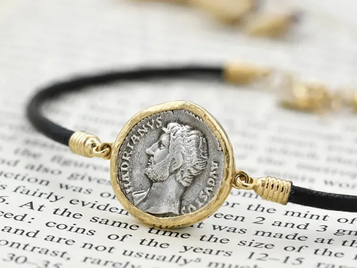 Pulseira de Ouro con Moeda Romana