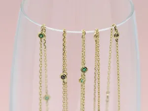 Gargantilla de Ouro con Diamantes Negros