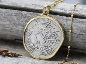 Colgante de Ouro con Moeda Medieval