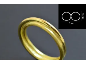 Alianza de Ouro Amarelo de Deseño Infinito