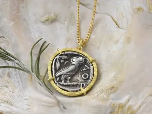 Colgante de Ouro con Moeda Grega