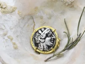 Colgante de Ouro con Moeda Grega