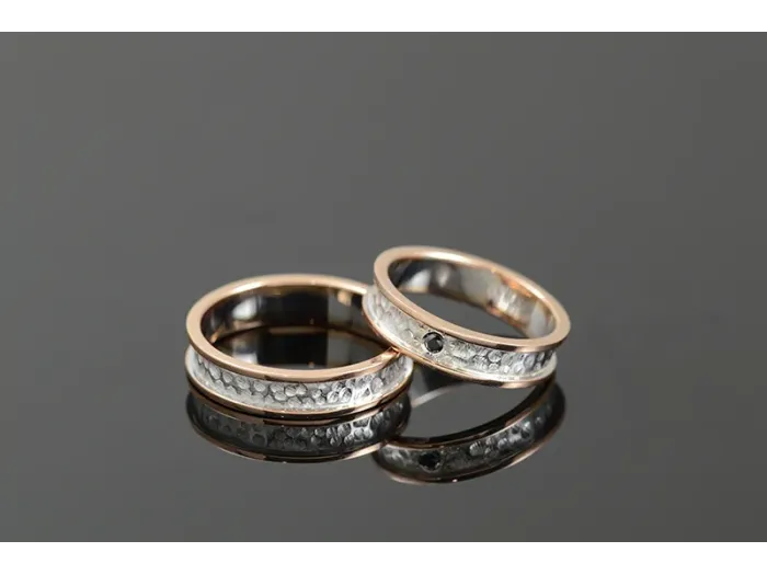 18K White and Rose Gold Ring