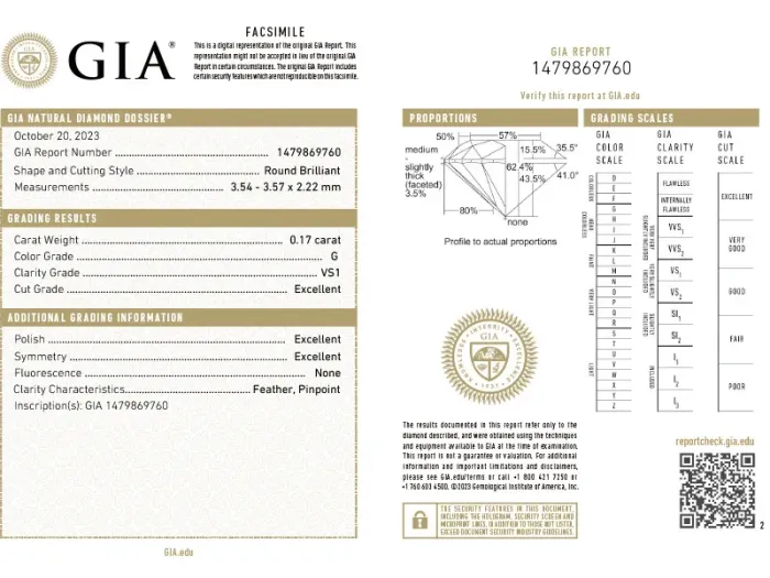 Anillo Solitario de Oro Rosa con Diamante 0,15 qt