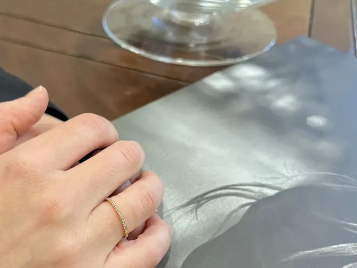 Eternity Ring in Rose Gold with Diamonds