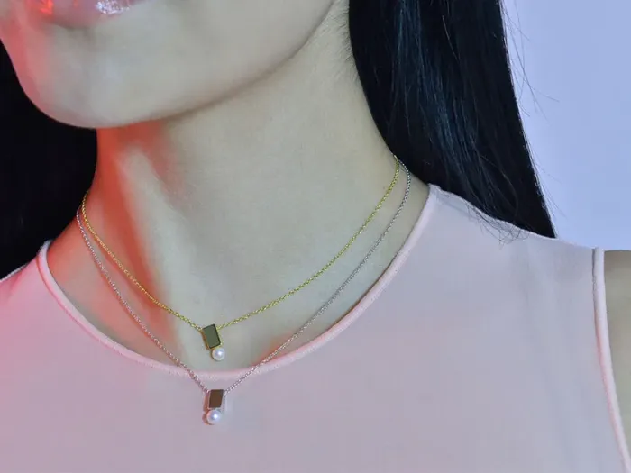 Collar de Plata con Perla