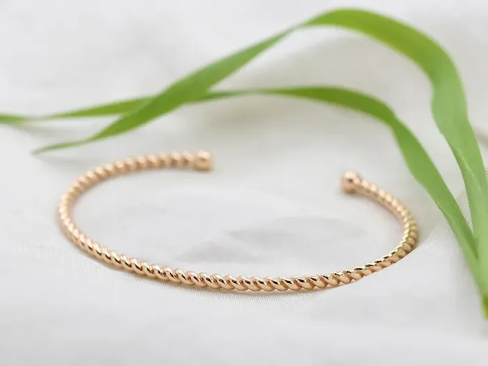 Rose Gold Spiral Bracelet