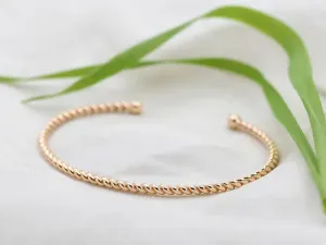 Brazalete de Espiral en Oro Rosa
