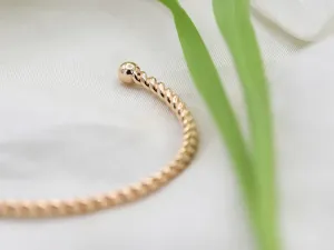 Rose Gold Spiral Bracelet