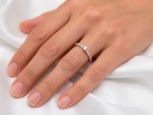 Rose Gold Ring with Diamonds