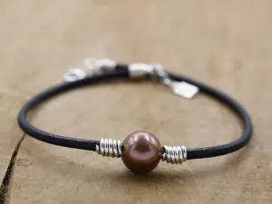 Pulseira de Prata con Perla