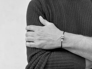 Pulseira de Prata con Perla