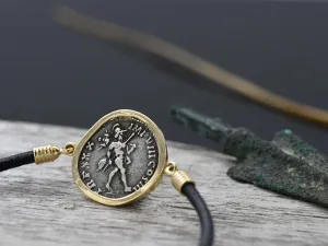Pulseira de Ouro con Moeda Romana