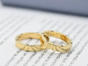 Alianza de Oro con Diamantes