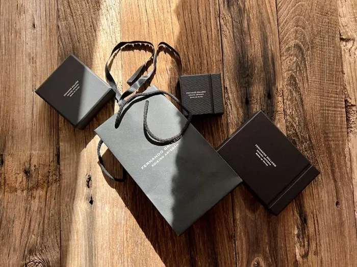 Pendentes de Ouro Branco con Diamantes