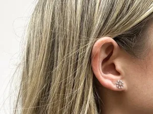 Pendientes de Oro Blanco y Diamantes