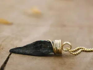 Gold Pendant with Ancient Greek Arrowhead