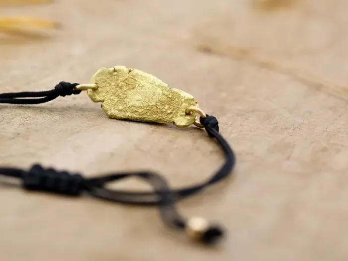 Wabi-Sabi Bracelet with Branch and Diamond