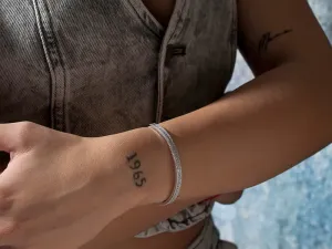 Silver Bracelet with Zirconias