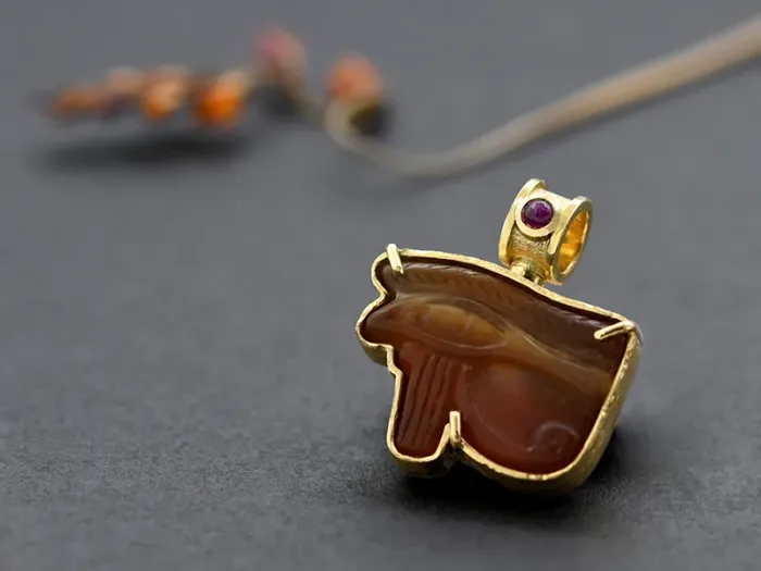 Colgante con Amuleto Exipcio Antigo. Ojo de Horus