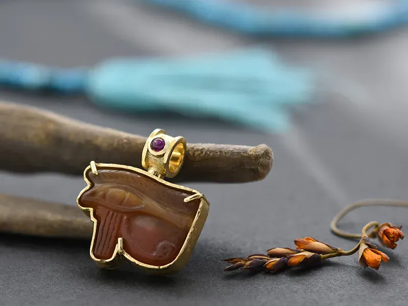 Pendant With Ancient Egyptian Amulet – Eye of Horus