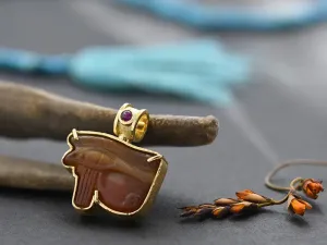Pendant With Ancient Egyptian Amulet – Eye of Horus
