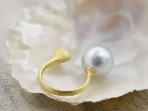 Anel Ouro con Perla Australiana