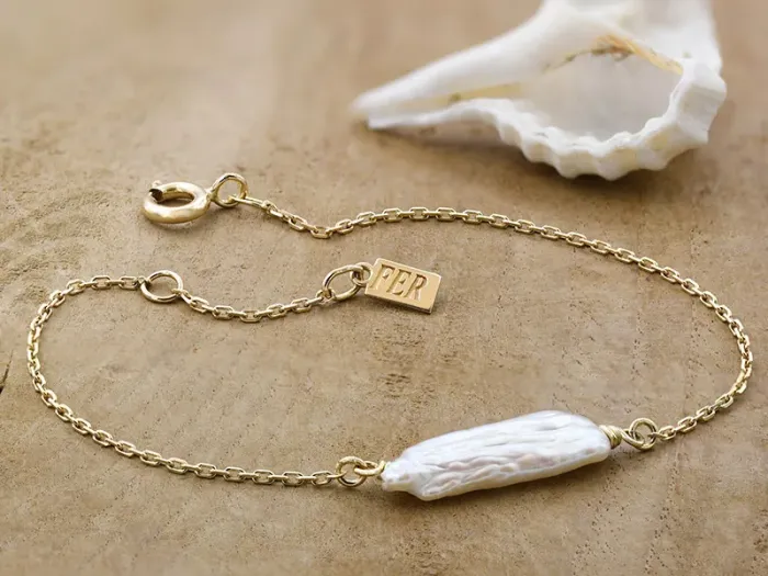 Pulsera de Oro con Perla