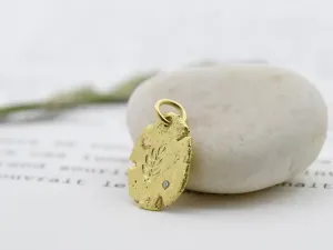 Colgante Wabi-Sabi con Rama y Diamante