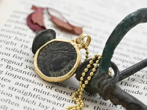 Colgante de Ouro con Moeda Romana