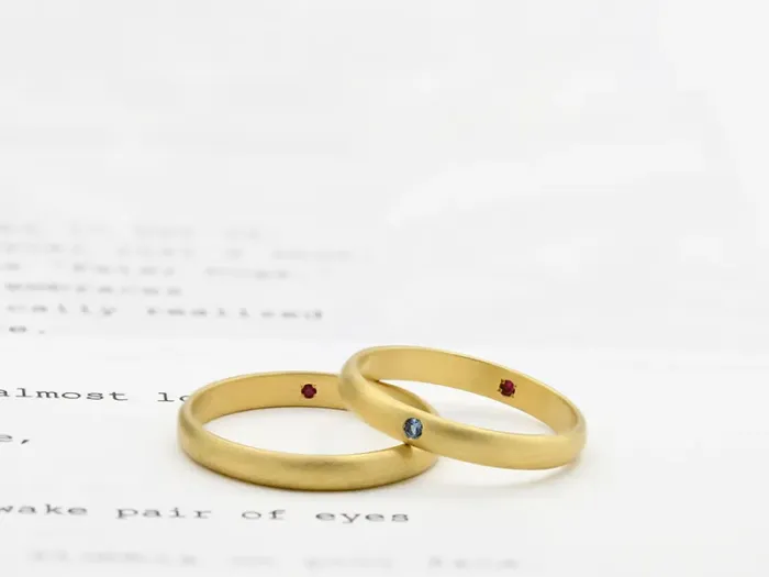 18K Classic Matte Gold Ring