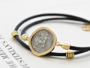 Pulsera de Oro con Moneda Romana