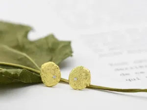 Pendientes Wabi-Sabi con Diamantes
