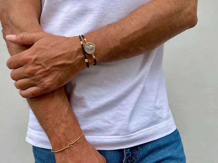 Pulsera de Oro con Moneda Romana
