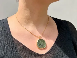 Gold Pendant with Roman Coin