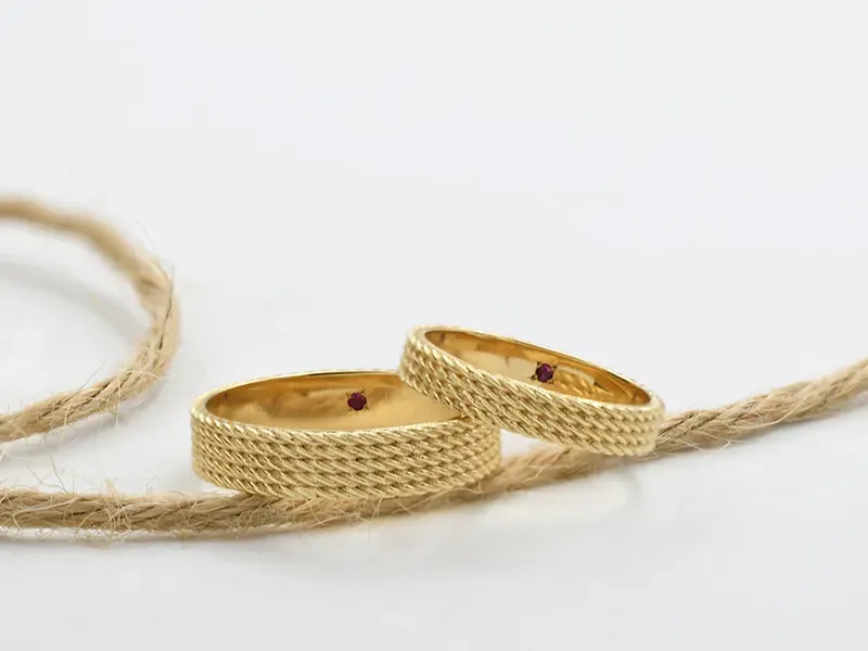 Alianza Oro Amarillo Trenzas