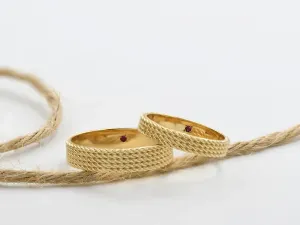Alianza Oro Amarillo Trenzas