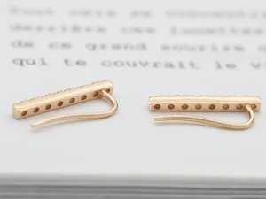 Pendentes de Ouro Rosa con Diamantes