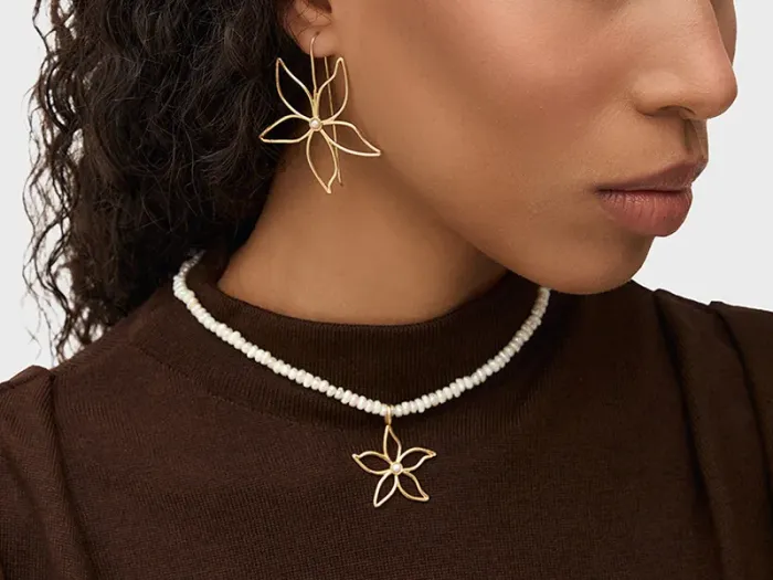 Collar de Plata con Perlas