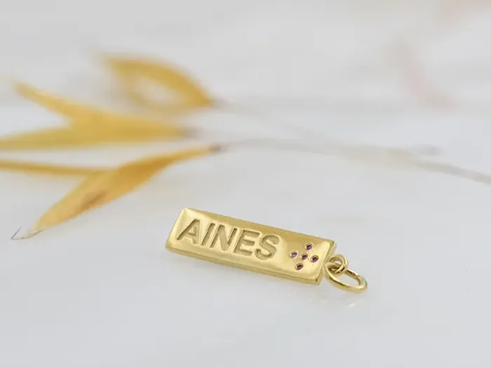 Colgante de Oro Alerta Médica