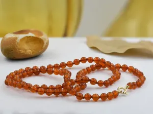 Collar de oro con Cornalina