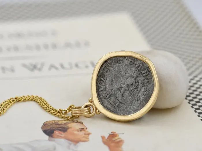 Colgante de Ouro con Moeda Romana