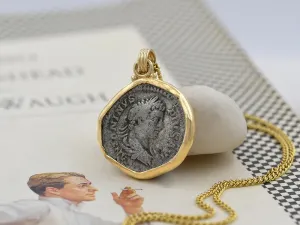 Colgante de Ouro con Moeda Romana