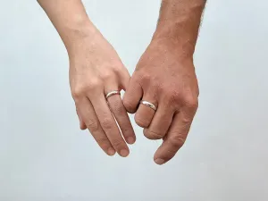 Alianza de Oro Blanco Clásica 4mm