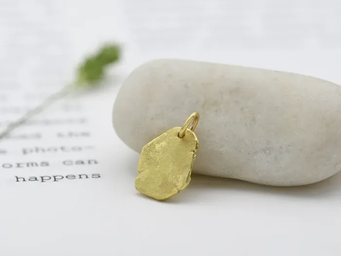 Wabi-Sabi Pendant with Branch and Diamond